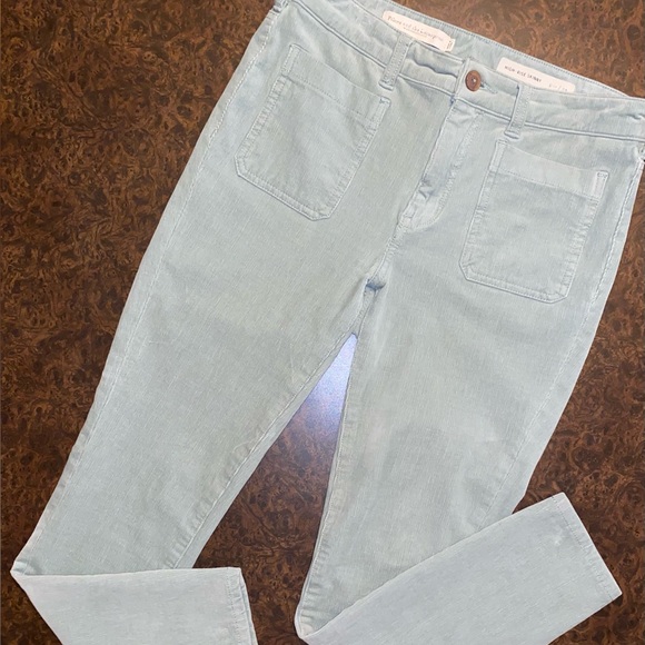 Anthropologie Pilcro High-Rise Skinny Corduroy in Sage Green - size 28 - Picture 1 of 10